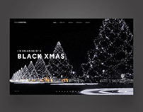 I'm Dreaming Of A Black Christmas Ui/Ux Design Landing