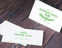10 Realistic Business Card Mock-up's