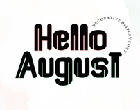 Hello August Display Font
