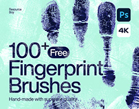 FREE 100 Fingerprint Photoshop Brushes