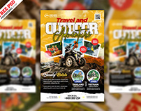 Tour and Outdoor Adventure Business Flyer PSD