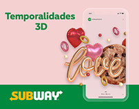 Temporalidades - Renders 3D - Subway® México