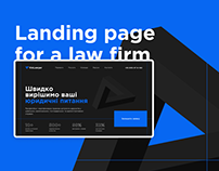 Landing Page for Law Firm Concept