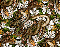Textile Design: Snake