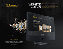 Belas Artes website design
