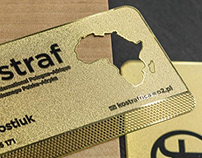 Kostraf golden business cards