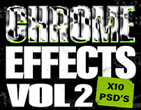 Chrome Effects VOL.2 (x10 PSD's)