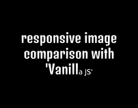 Responsive image comparison with 'Vanilla JS'