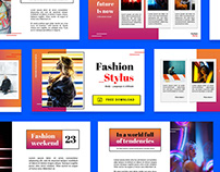 Free Power Point Template Fashion Style Slides