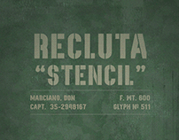 Recluta Stencil Font