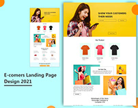 eCommerce Online Shopping Landing Page Template Design