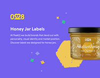 Honey Jar Labels. Brand design and guidelines