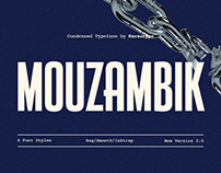 Mouzambik | 6 Styles Condensed Typeface | Free Font