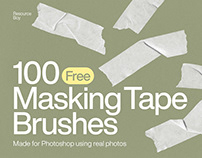 Masking Tape Photoshop Brushes