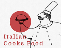 Italian Cooks Food Illustrations