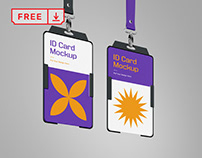 Free ID Card PSD Mockup