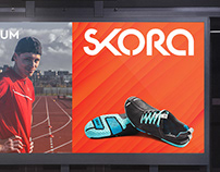 Skora Running brand visual identity