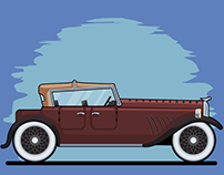 illustrated 2d cars