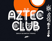 Aztech Club - Display Decorative Typeface