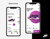 Nike Mobile App Design Concept