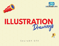 Illustration drawing by Sourabh GFX