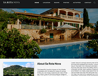 Website for a guest house in Mallorca