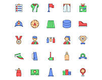 Colored Woodball Icons