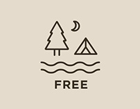 Camping: Free Vector Icons
