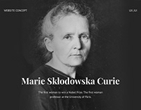 Marie Curie webconcept
