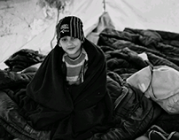 Children's Daily Routine in Refugee Camp at Katsika