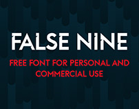 False Nine: free font personal and commercial use