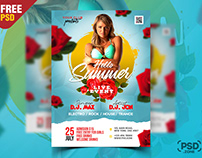 Summer Special Event Party Flyer PSD