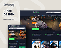 Gamesforplay UI/UX Design