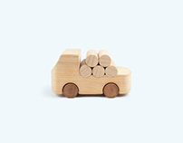 La Boscaiola - wooden toy car for Tobeus