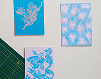 january postcards / illustration and printmaking