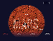 Life On Mars Website Mockup