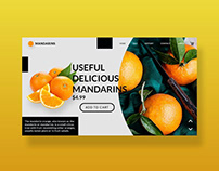 Orange Online shopping web design.