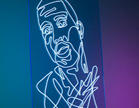 Neon Rap Portraits