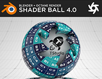 BLENDER + OCTANE RENDER Shader Ball scene 4,0