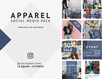 Apparel Social Media Pack - Instagram