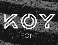 KOY - font