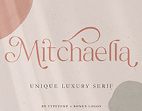 Free Font Mitchaella Luxury Serif