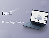 NIKE Website Landing Page Design