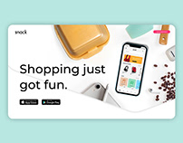 Snack App Landing Page