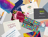 Business Cards from various clients