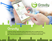 Gravity - Logo and UI design for Mobile App