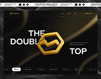 Landing page for a crypto project - Double Top