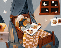 My Work Process - Bedtime Stories Illustration