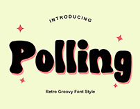 Polling - Retro Groovy Font Style