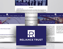 Reliance Trust - Web Design